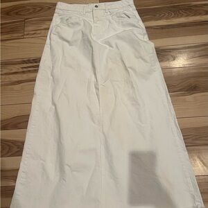 We The Free White Flare Skirt